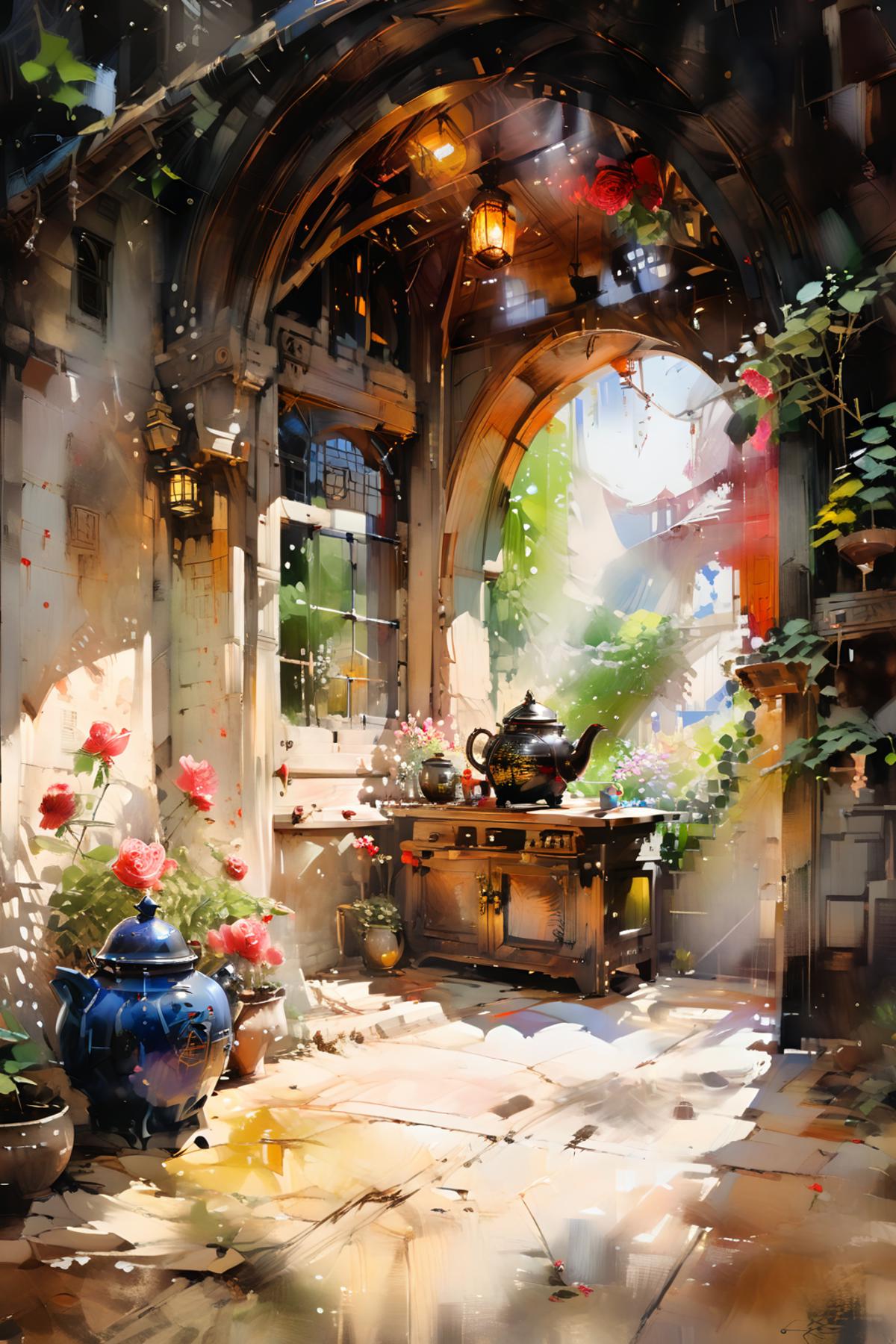 【SDXL】Oil And Watercolor Painting | Dataset image by CHINGEL