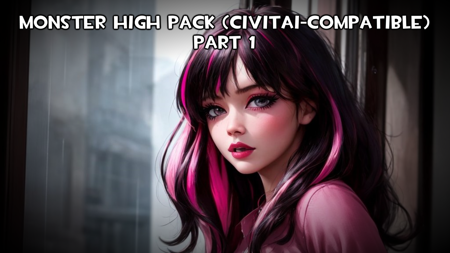 Monster High Pack (Civitai-Compatible) - Part 1 (Draculaura) Civitai-compatible