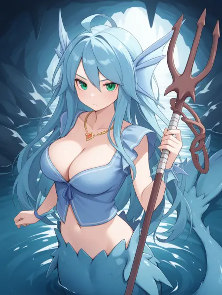 General Mermaid Jessie- Monster Girl Quest!/Monmusu Quest! - Illustrious