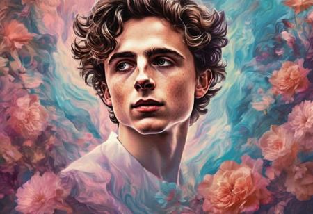 Fantasy art. Fantasy background. Fantasy character. Digital painting by Dreamer,
Timothe Chalamet a man <lora:Timothe-Chalamet:1>, encapsulating beauty in an abstract sense,
floral motifs soft color tones, naked, butt,
intriguing play of light and shadow breathtaking surreal masterpiece