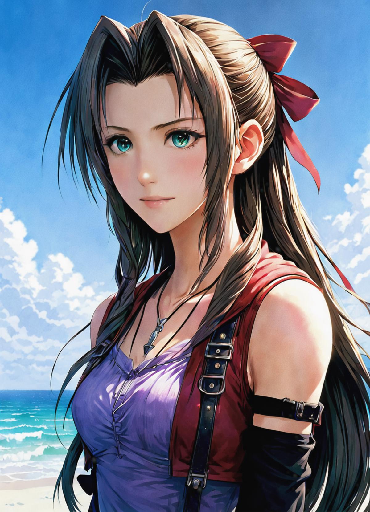 Aerith Gainsborough SDXL image by CrasH