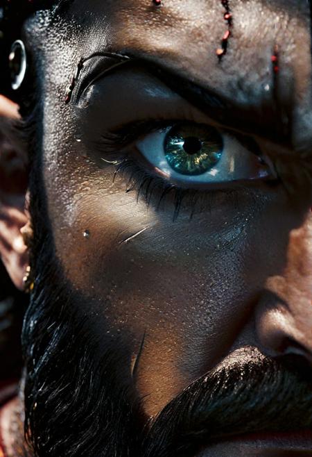 (((cinematic film photo, extremely details, photo of Mind blowing depth and foreground clarity))) stunning, high quality, photorealistic, photo very large view of Leonidas and his 300 Spartans ((dramatic lighting, detailed atmosphere), dark, moody), intricate details), volumetric lighting, high resolution, 8k, best quality, hyper detailed, ultra detailed, ultra high definition, 8k, super sharp focus, golden ratio, great detail of textures ((masterpiece))