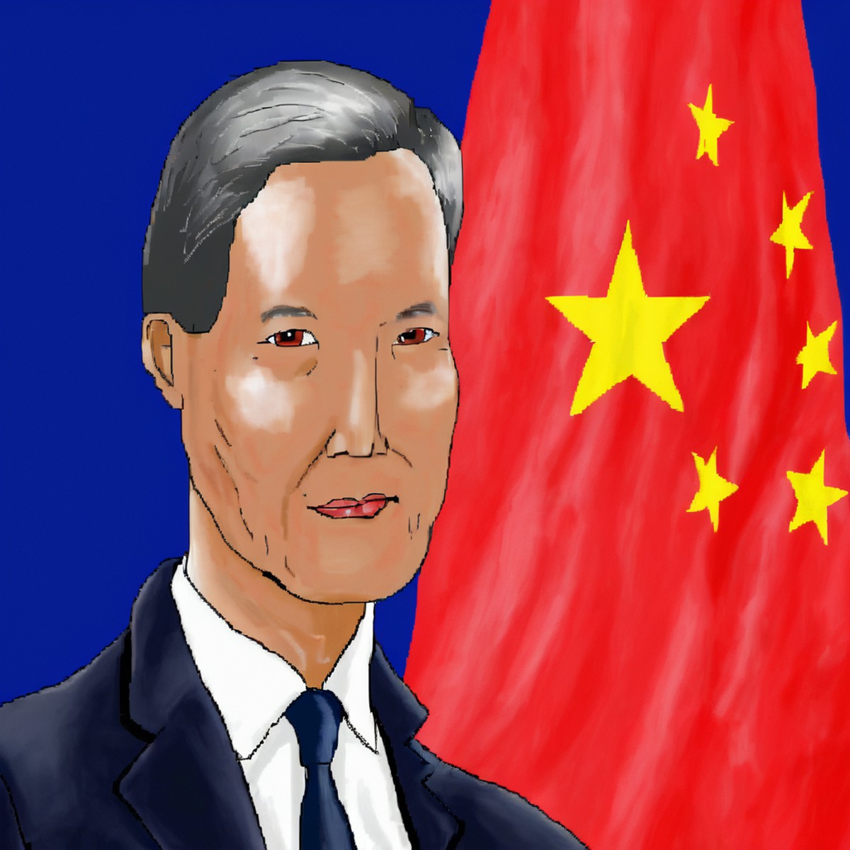 <lora:SDXL_MSPaint_Portrait:1>,MSPaint Portrait of a man in front of china flag