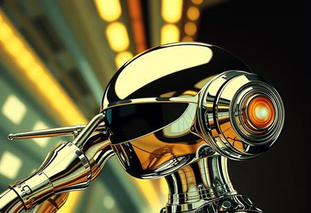 Avant-garde , 1970s futurism, chrome and gold