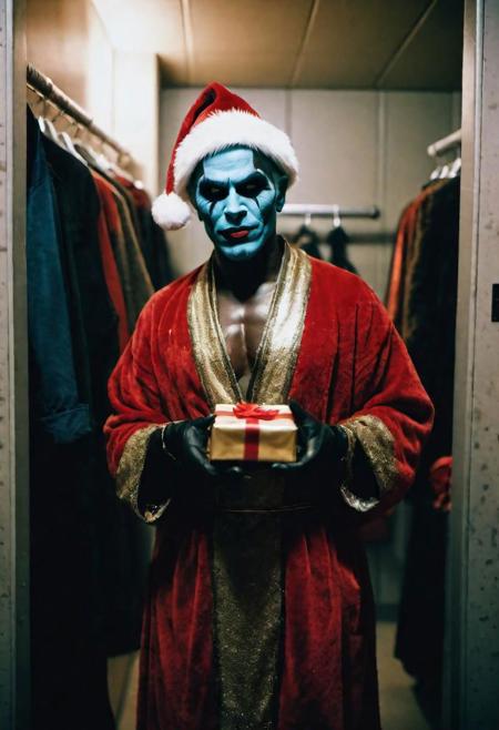 chirstmas, portrait of a qunari receiving a gift and Glowering,
full body, inside changing room, award winning photography, masterpiece, perfect composition,, Soft Apocalypse, cinematic film still cinematic film still analog film photo masterpiece, best quality, hyperrealistic, hyperdetailed, analog style, movie still, 35 mm, found footage, old photo, damaged photo, (film grain:1.4), scene from a horror movie, scary, mist, eerie, glowing eyes, dirt, dark, cinematic wide shot, dof, film effect, faded film, desaturated, 35mm photo, grainy, vignette, vintage, kodachrome, lomography, stained, highly detailed, found footage, shallow depth of field, vignette, highly detailed, high budget, bokeh, cinemascope, moody, epic, gorgeous, film grain, grainy, shallow depth of field, vignette, highly detailed, high budget, bokeh , cinemascope, moody, epic, gorgeous, film grain, grainy