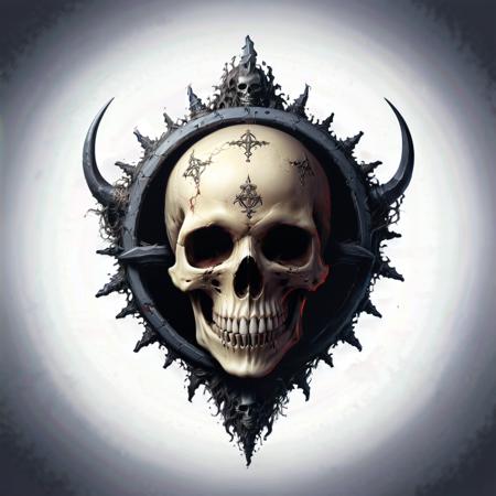 LogoRedAF skull, bones, gothic, intricate details <lora:LogoRedmond_LogoRedAF:1> <lora:add-detail-xl:1> <lora:xl_more_art-full_v1:1>
