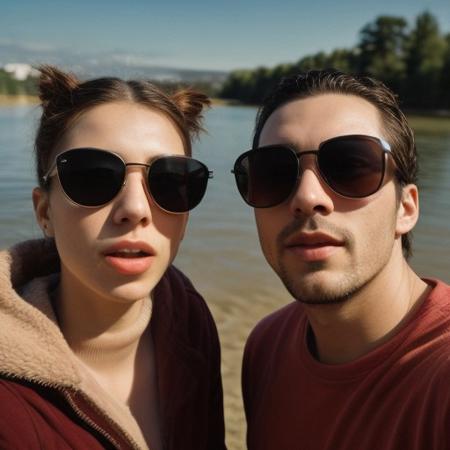 ducks with sunglasses