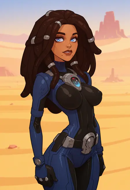 Zakiya, Fremen leader, (Dune, Behind the dune), LoRA, PonyXL | IllustriousXL