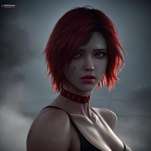 hyperrealistic, 8k, high-res, masterpiece, best quality, ((Hasselblad photography)), (creepy lighting), super mystical atmosphere and aura, sharp focus, 
woman posing for a photo, wearing leotard, choker, (red hair, emo_hairstyle:1.3), skinny, multicolored hair, 
good hand, head:1.3, finely detailed skin, night, soft lighting, dynamic angle, [:(detailed face:1.2):0.2],(((fog, night, silent hill  background))),  <lora:deep_v-neck_dress:0.3> , <lora:emo_hairstyle:0.4>  fitness body
a photo of 8k Silent Hill towns and point of interests, cinematic lighting, heavy fog, dim lighting, trending on artstation, 4k, hyperrealistic, focused, extreme details, unreal engine 5, cinematic, masterpiece, high resolution, detailed