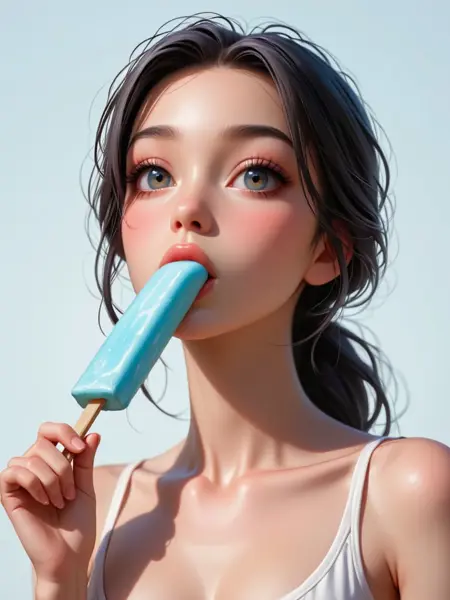 Popsicle Cartoon Style