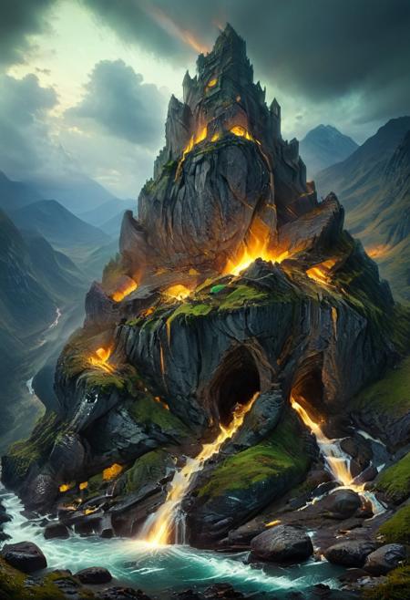 (by Ellen Jewett:1.5), (Bioluminescent Impressionism, Scottish highland  landscape, Flow in the Name of fire* *Channel_42* *中* *Broadcasting* *Artificially_Atypically_Autistically* *Magnetic**Synesthesia* *fire* *lightning*, The Dreamland, green earth, heather, sky sunset, sunrise ,waterfall, great castle on a crag, Crag, highland mountains, ethereal landscapes, depth of field, biotech emotion:1.3) <lora:xl_more_art-full_v1:0.5> <lora:add-detail-xl:1> <lora:RMSDXL_Creative:2>*Channel_42* ral-wlfnte