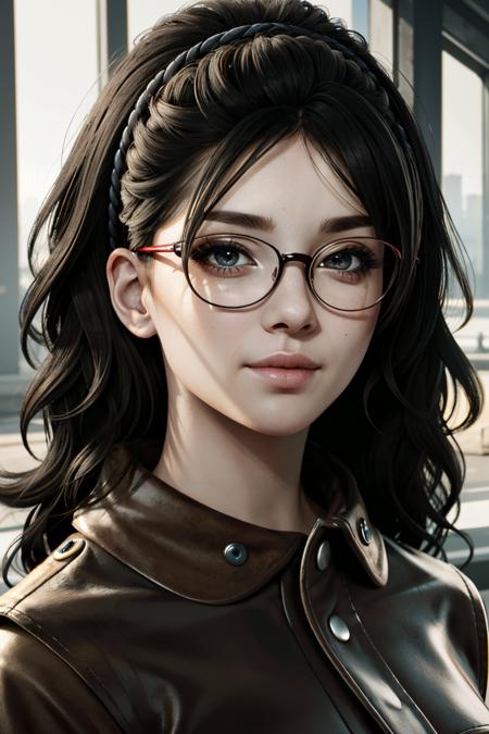 ((ultra detailed, masterpiece, absurdres))
 <lora:DMC5Nicoletta:0.9>
DMC5Nicoletta, 1girl,solo,long hair,black hair,glasses,portrait