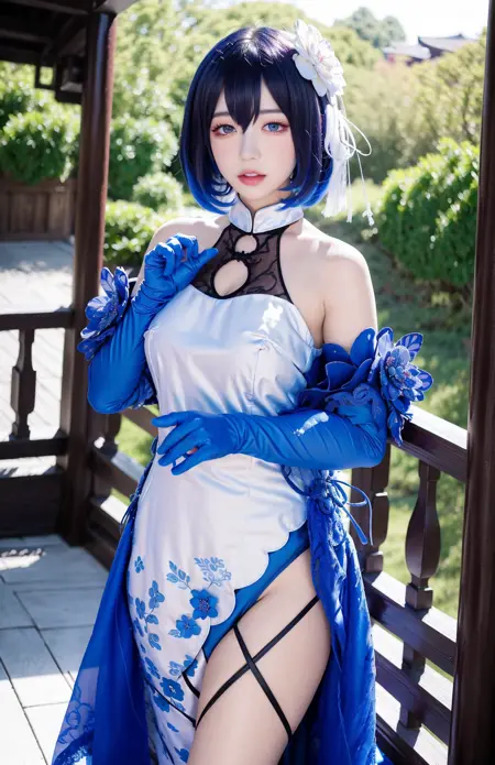 Seele Vollerei's skin in Honkai Impact 3rd:墨染镜华 | Realistic LORA