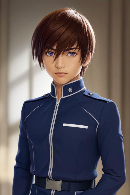 masterpiece, best quality, highres, solo male kira yamato, military uniform <lora:kira_yamato:1> (photorealistic:1.2)