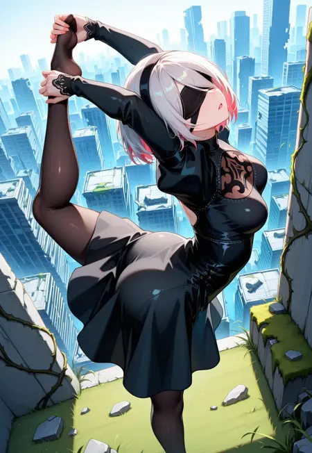 Yoga poses (Dancer, Tiger) (Concept) for Pony / Illustrious