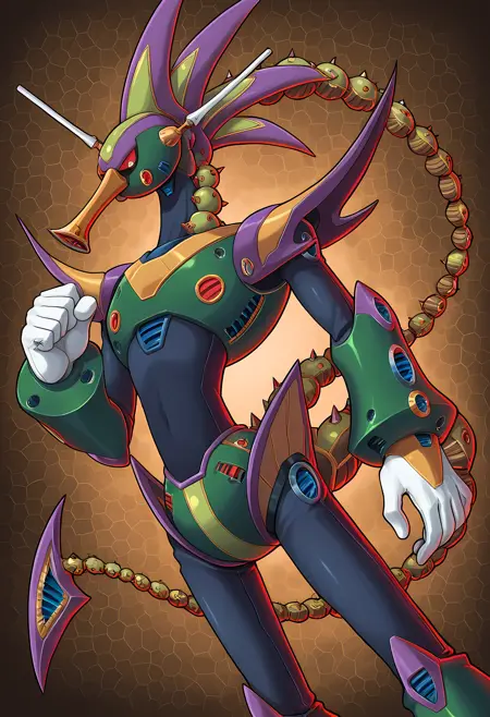 Toxic Seahorse / Acid Seaforce - Mega Man X3 - ILXL