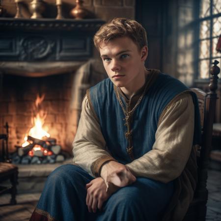 highly detailed candid photo of servant (male), 


1boy,   solo, looking at viewer, blue robe robe, fireplace, fire, own hands together, window, sitting, holding, chain, chair, cape, indoors,  depth of field,   blurry background, (medieval parlor:1.3)

depth of field, blurry background,

masterpiece, best quality:1.1, 

ultra photoreal,
photorealistic:1.0, 
depth of field:1.1, 
(edge lighting:1.2),
(shadow play:1.2),

as photographed by Nathan Wirth
