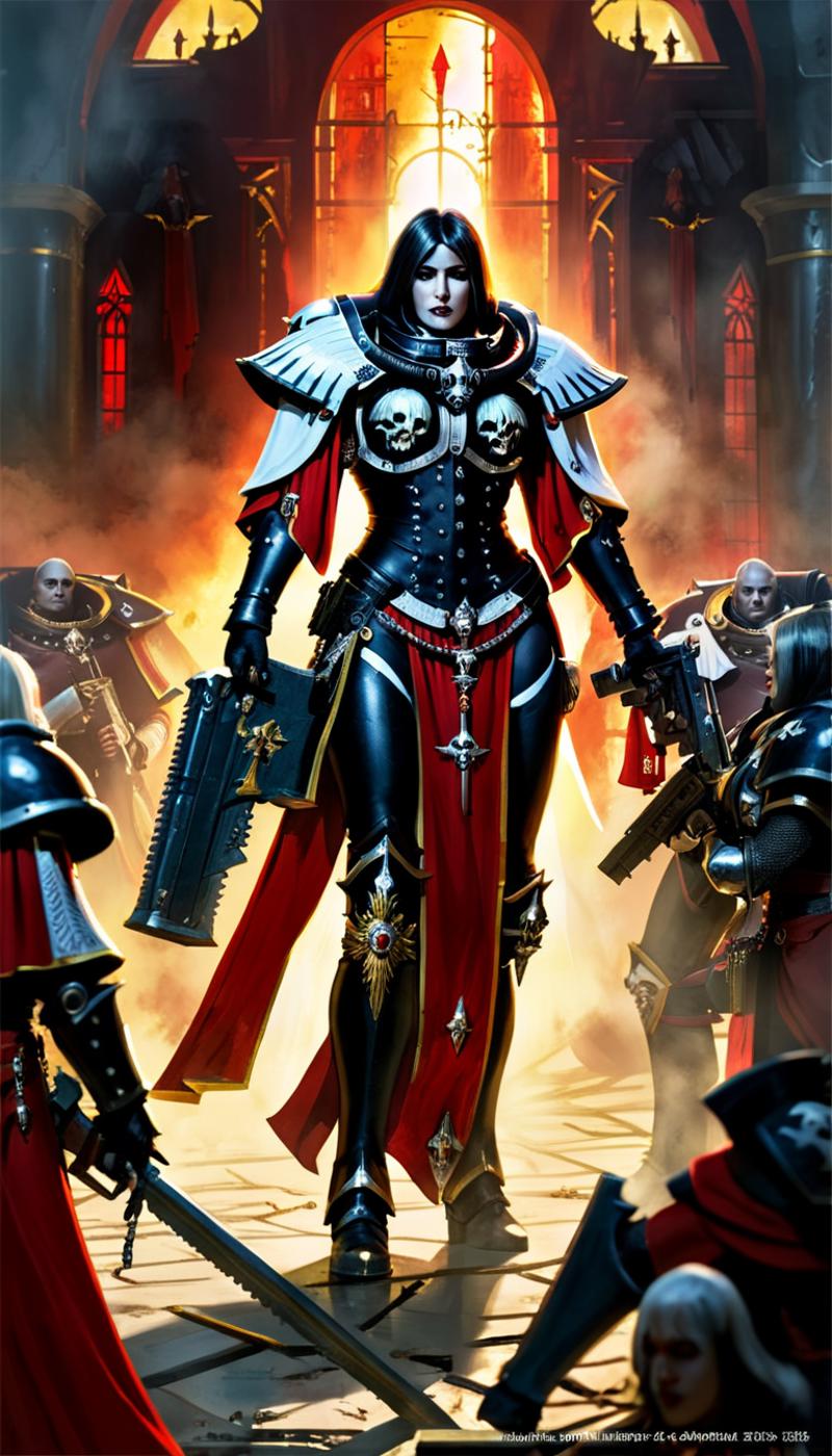 Adepta Sororitas (Sisters of Battle) [Warhammer 40k] LoRA image by Hevok