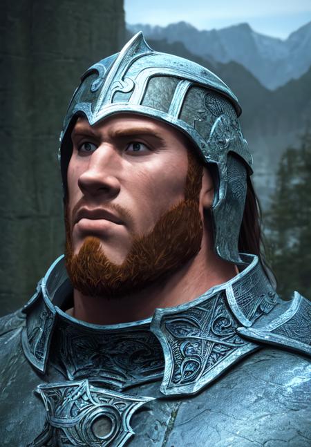 1man, <lora:Nord-Male:0.8>, Nord-Male, 1man, solo, portrait, steel armor, viking, helmet, Athletic, large muscles, ripped, chiseled, sculpted, balansed, mesomorph body, (masterpiece, best quality, absurdres, detailed, ultra-detailed:1.3), hot