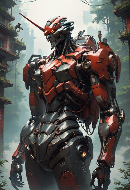 mecha, mechanical parts,  cable, wires,  machinery,  joints, body suit, biomechanical,  complex robot,