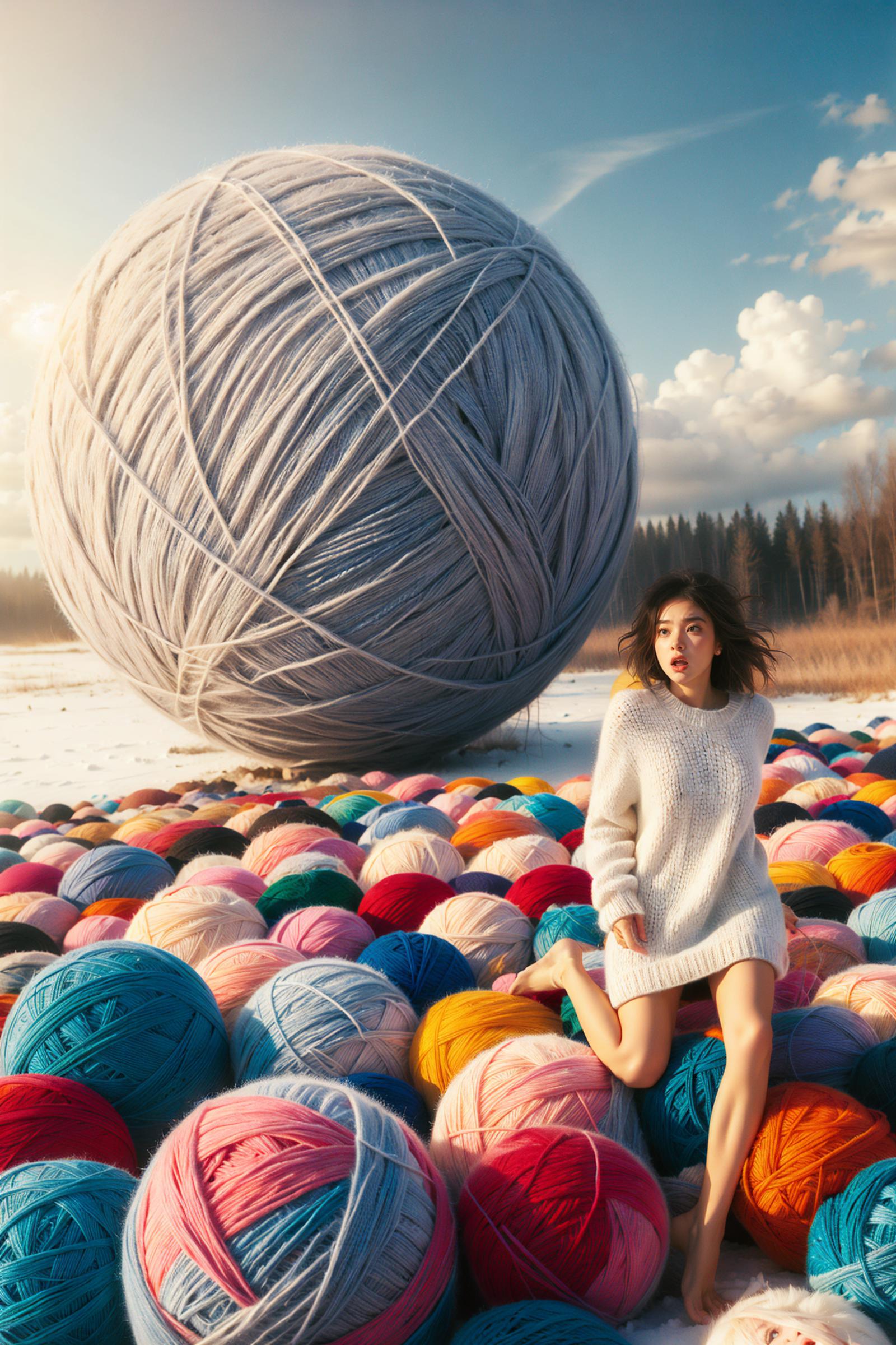 yarn ball world image by Neo_cute