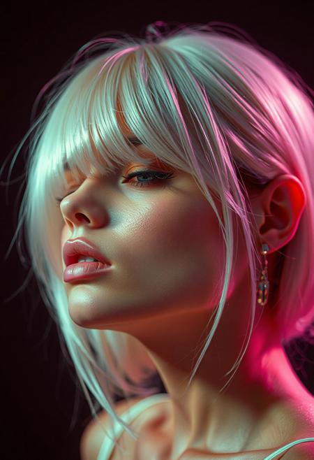 high quality design aesthetics, synth pop, detailed, pop album cover, beautiful young white woman