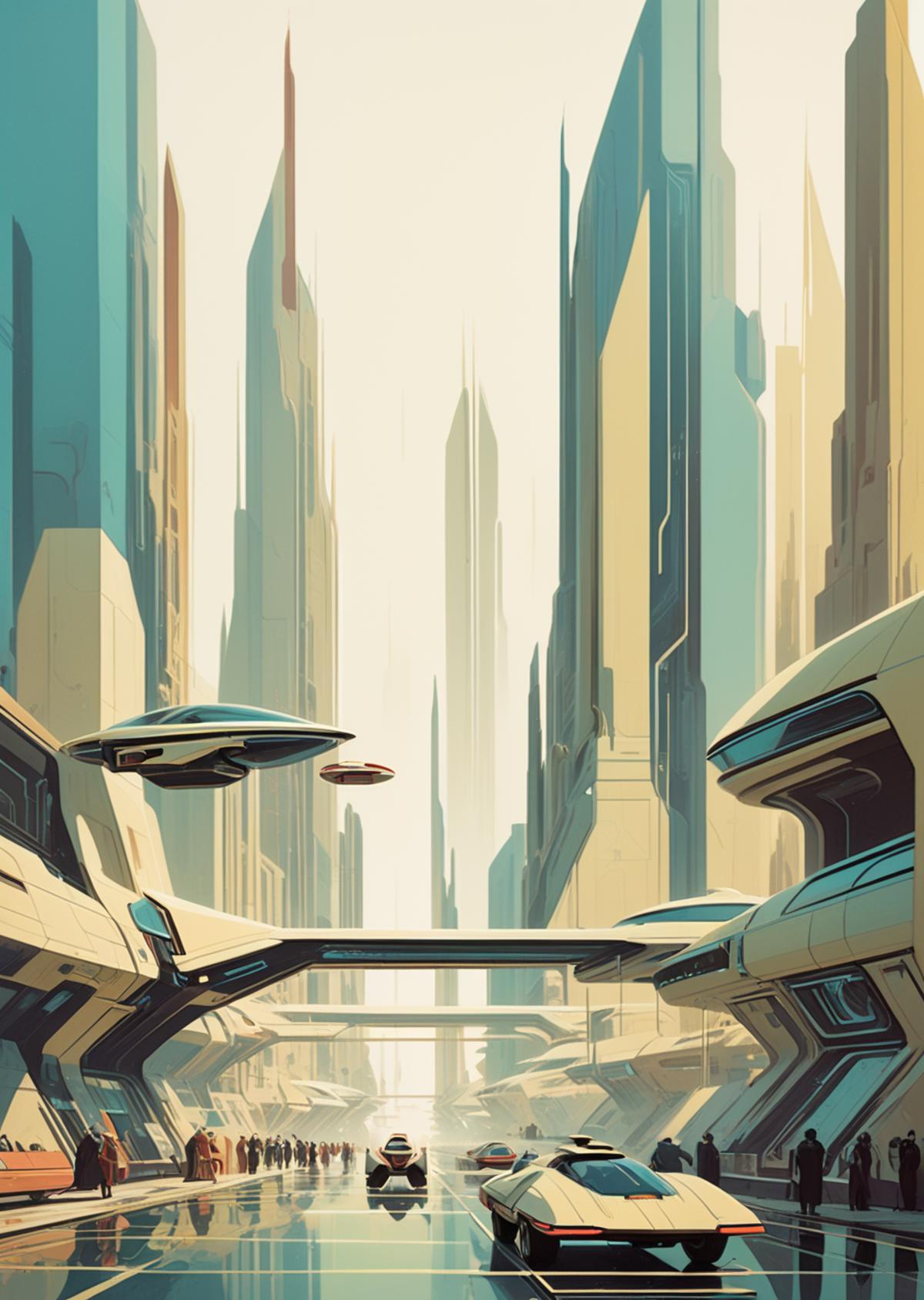 FF Style: James Gilleard - Modern Illustration Art image by bullseyetroll