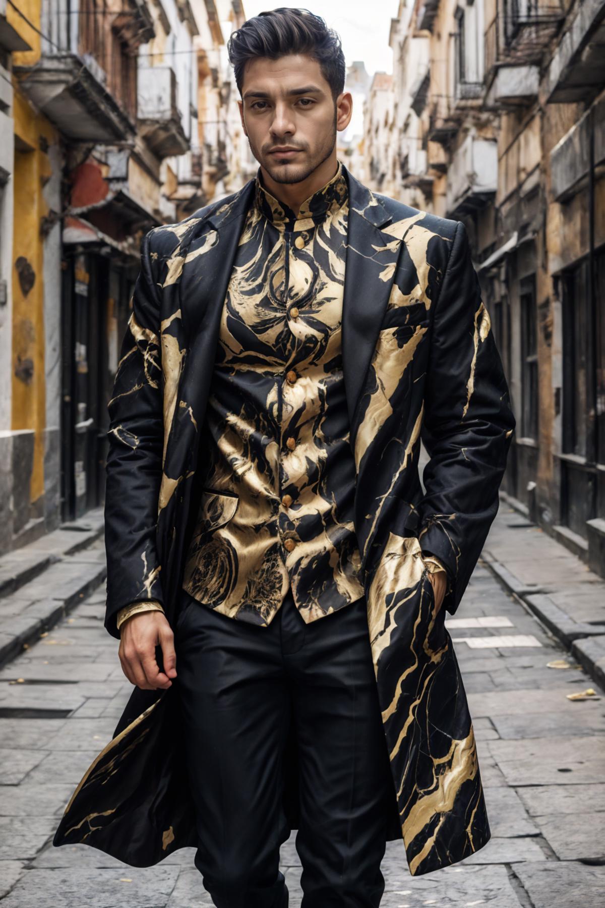 Gold Black Marble Armor image by Kairen92