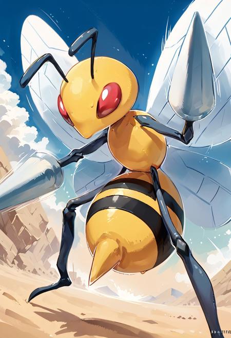 Beedrill: Poison Bee | スピアー (Pokedex #0015) [Illustrious & Pony] v1.0