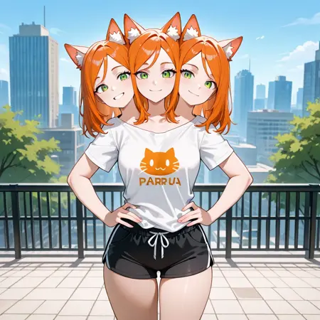 Three heads conjoinment