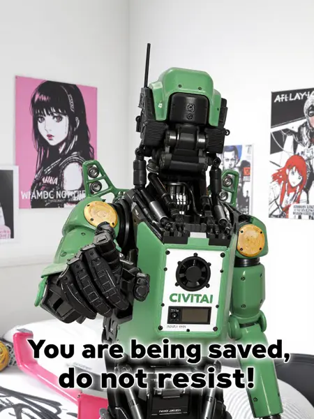 Elysium police robot - ZIT - Flux1.D