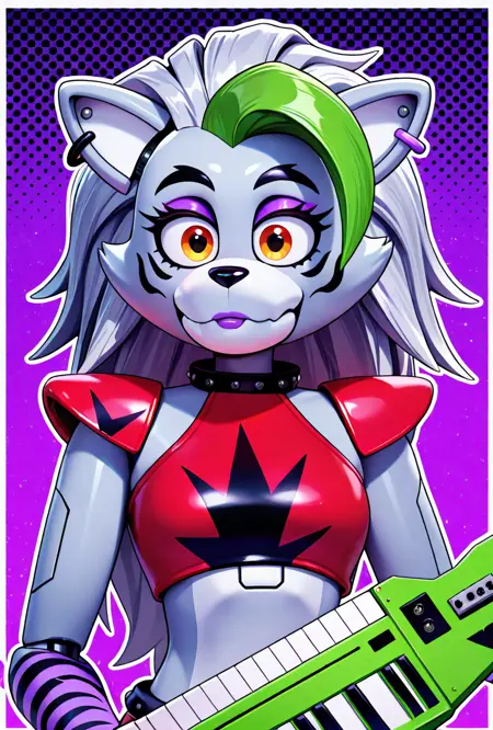 Roxanne Wolf Game Accurate Roxy  -- FNAF / Five Nights at Freddy's Security Breach Noob + Illust