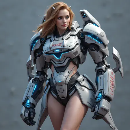 Futuristic MECH Armor Woman