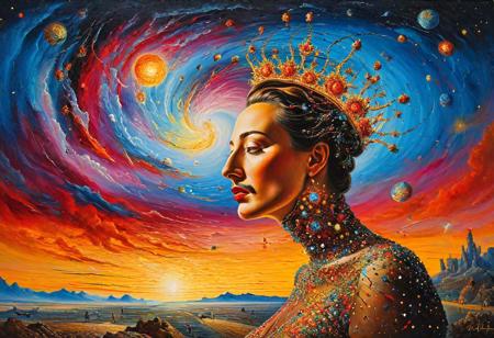 [watercolor painting : oil painting : 0.5], sensual passion explodes in a climatic explosion, at night under a gorgeous starry sky, vibrant colors , surrealism, grandiose, masterpiece, sharp focus, very beautiful, amazing, whimsical landscape, art by (Salvador Dali, vladimir fedotko, josephine wall), bright colors, high contrast, ethereal , camouflage, hidden man, riddle game