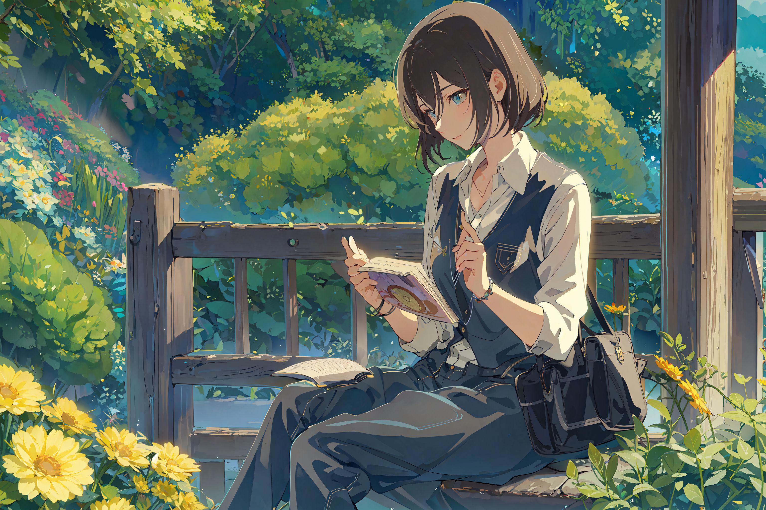 言叶之庭/The Garden of Words/新海诚/Makoto Shinkai/言の葉の庭です Lora image by chosen