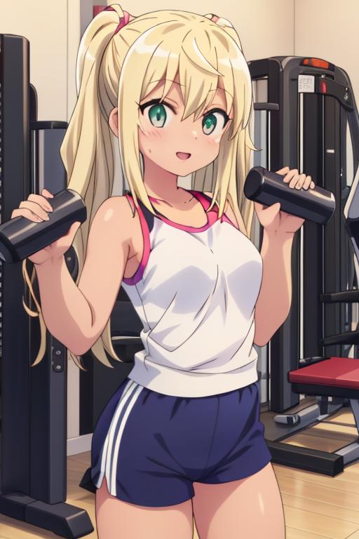 Hibiki Sakura - Dumbbell Nan Kilo Moteru? image by Yumakono