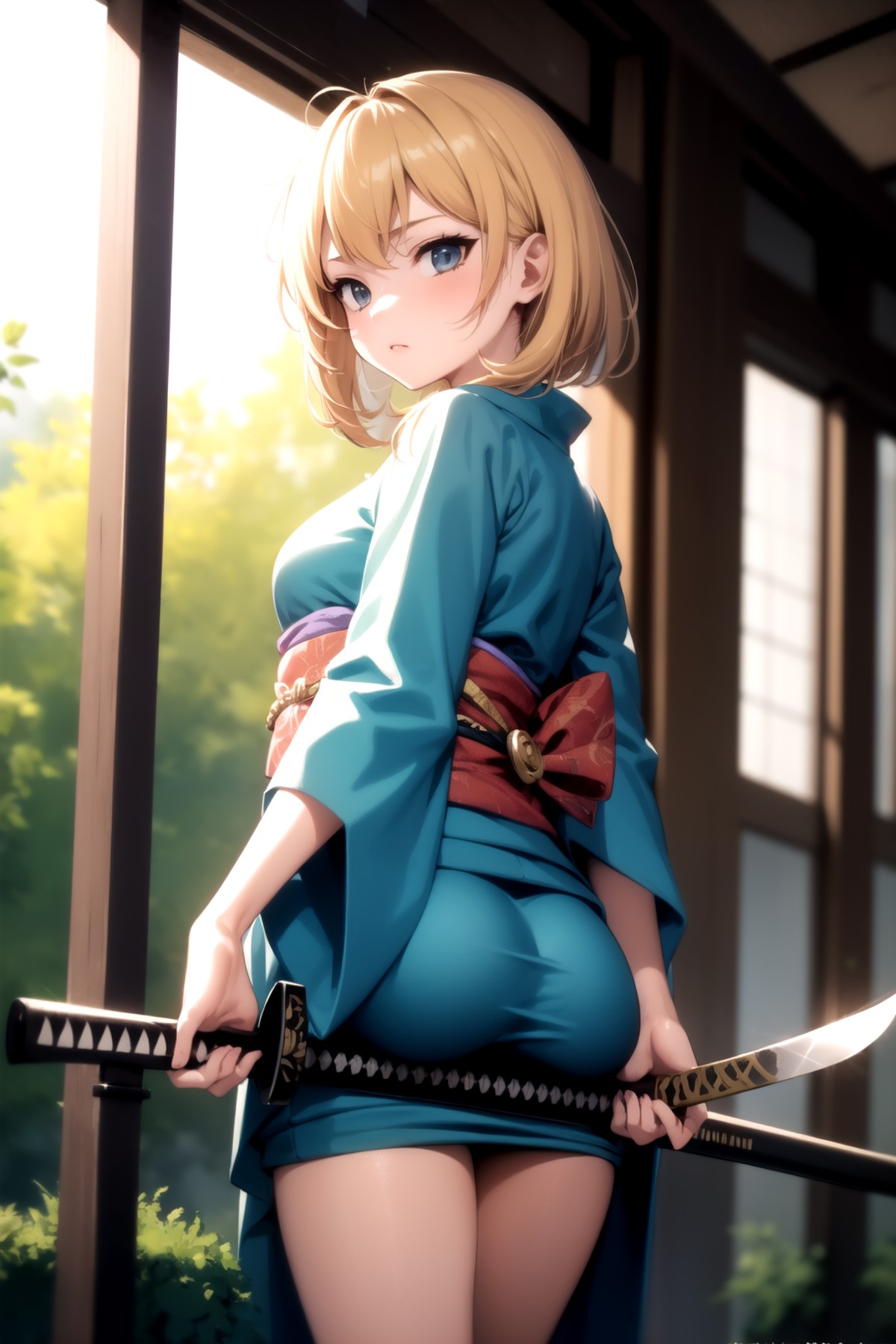 <lora:ass_support_object_v0.2:1.5>
1girl, ass support, kimono, wooden sword, grabbing, katana, sword, 
<lora:veranda_v0.1:...