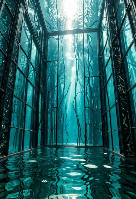 score_9, score_8_up, score_7_up,
submerged cityscape, underwater reflection, large glass enclosure, forged carbon framework, organic patterns, alchemical reaction within carbon fiber, glowing veins, god rays through water, hyperrealistic texture
 BadDream, Newfantasycore, aidmaimageupgrader