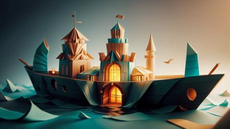 woorigami an underwater city visible through a porthole of a submarine, folded, paper-made, origami <lora:WorldofOrigami:1><lora:add_detail:0.5> <lora:LowRa:0.25>, (Masterpiece:1.3) (best quality:1.2) (high quality:1.1), RAW photo,24k,hyper realistic,incredibly detailed,beautiful colors,dynamic,analog style,sharp shadows,breathtaking,concept art