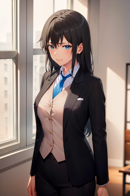 yukinoshita yukino 1girl black hair blue eyes