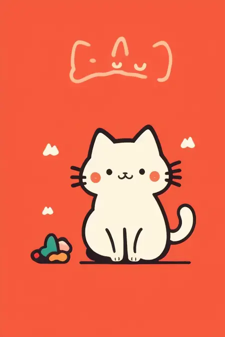 简约插图简笔画大模型