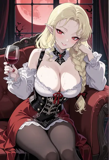 Empousa Bathory (Silver and Blood) XL