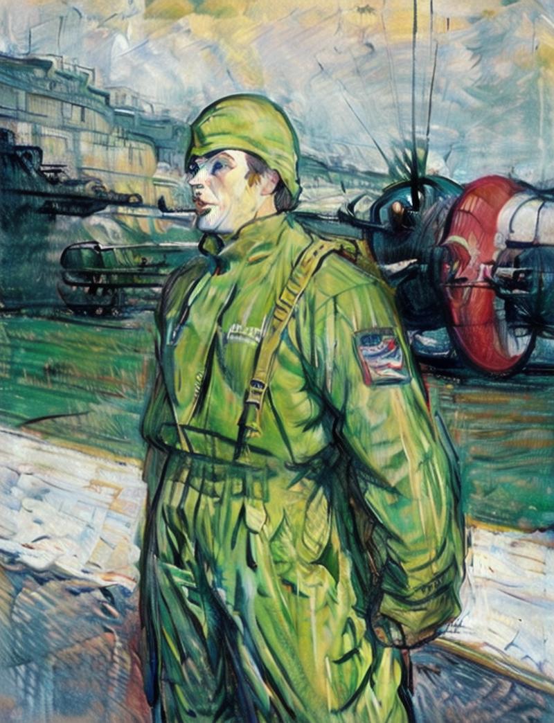 Lautrec oil painting style（劳特累克油画风格） image by TOPLCL