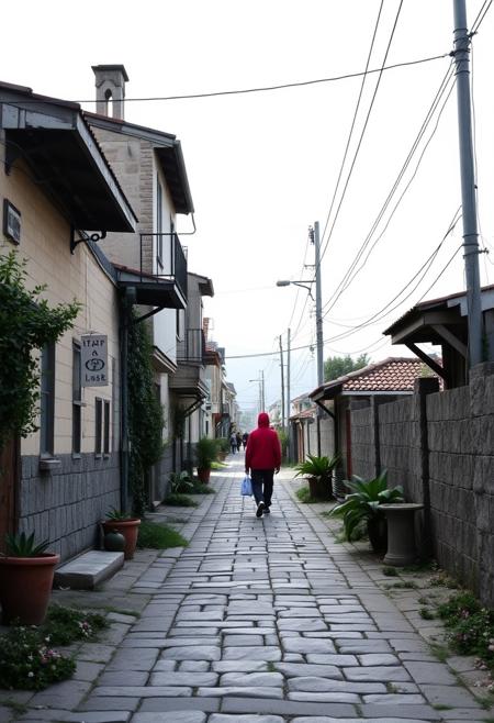 that distinct way of walking that gives the impression of not being from around these parts