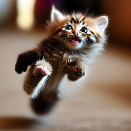 fyuyK4 kitten, jumping. <lora:fluffyCuteKittens_512_v4_LoRA_Complete_B_4380:0.75>