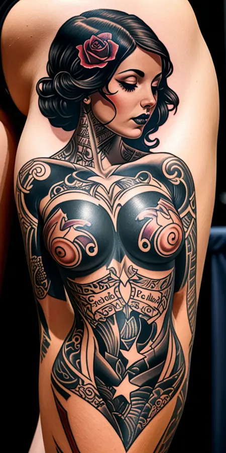 Dark Tribal and blackout Tattoos DarkTatExStarz