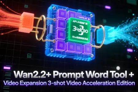 Wan2.2+ Prompt Word Tool + API-free Video Expansion 3-shot Video Acceleration Edition