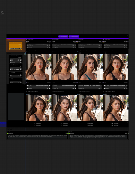 LoRA Compair x8 Workflow (v1.1) 1.0