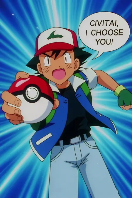 Pokemon retro anime style (1997) - Flux Lora