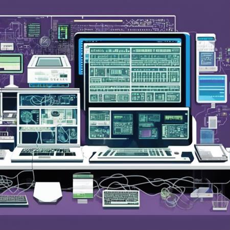 photo (pixelpc style:1) a graphic of a computer and other electronic equipment <lora:djzPixelPCV21_LoraBooth:1>